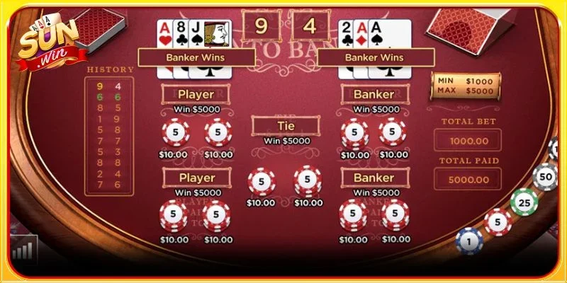 Các kỹ thuật cược với Baccarat khá linh hoạt, dễ áp dụng