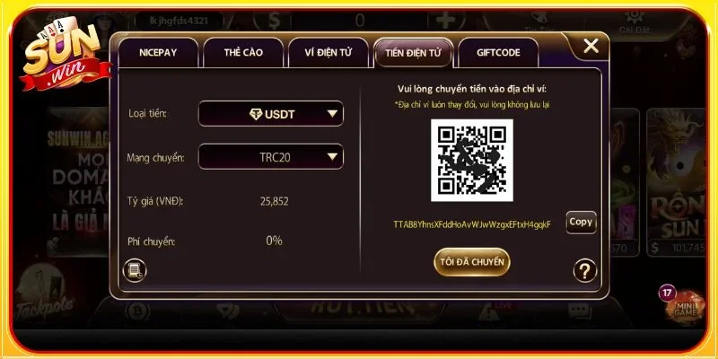 Cách thức nạp SUNWIN qua mã QR được nhiều người chơi lựa chọn